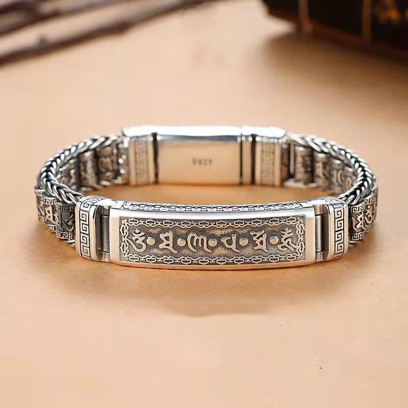 Buddha Stones 銅製オーム・マニ・パドメ・フム守護ブレスレット - 7.9～8.3インチ（20～21cm） - image 0