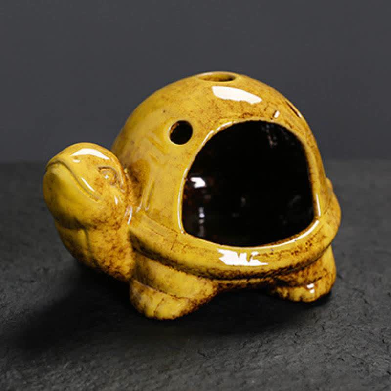 Buddha Stones 陶器製の亀型香炉 - image 12