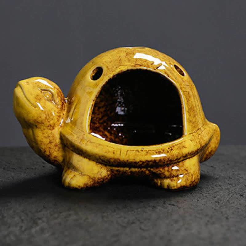 Buddha Stones 陶器製の亀型香炉 - image 13