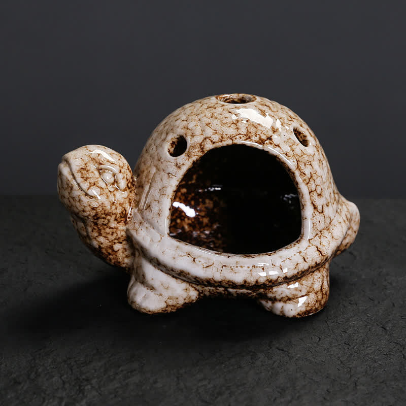 Buddha Stones 陶器製の亀型香炉 - image 8