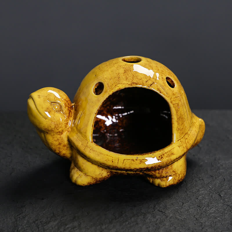 Buddha Stones 陶器製の亀型香炉 - image 14