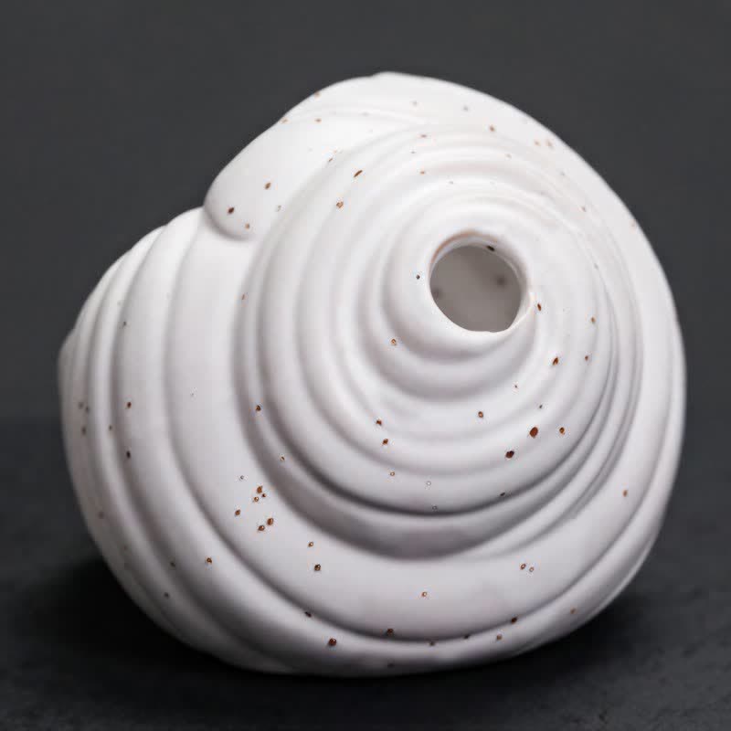 Buddha Stones 陶器製シャンカ浄化用巻貝香炉 - image 10
