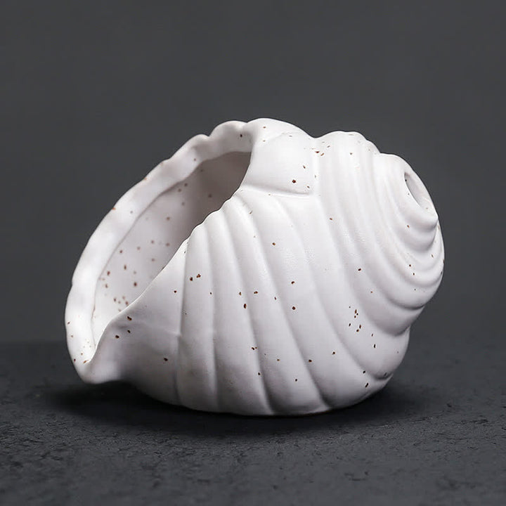 Buddha Stones 陶器製シャンカ浄化用巻貝香炉 - image 8