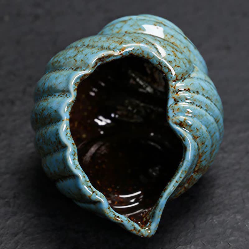 Buddha Stones 陶器製シャンカ浄化用巻貝香炉 - image 2
