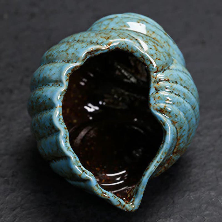 Buddha Stones 陶器製シャンカ浄化用巻貝香炉 - image 2