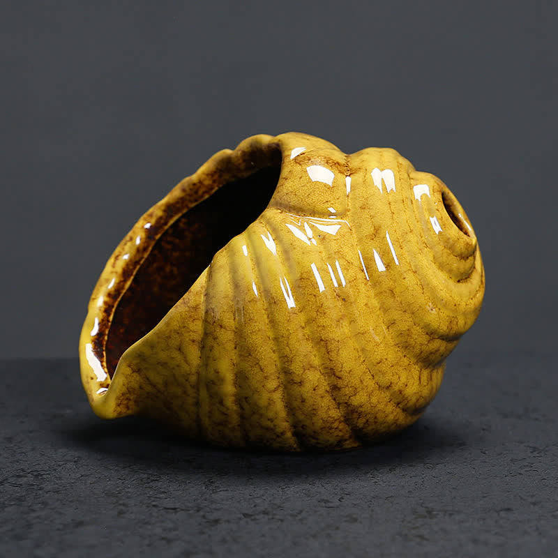 Buddha Stones 陶器製シャンカ浄化用巻貝香炉 - image 14