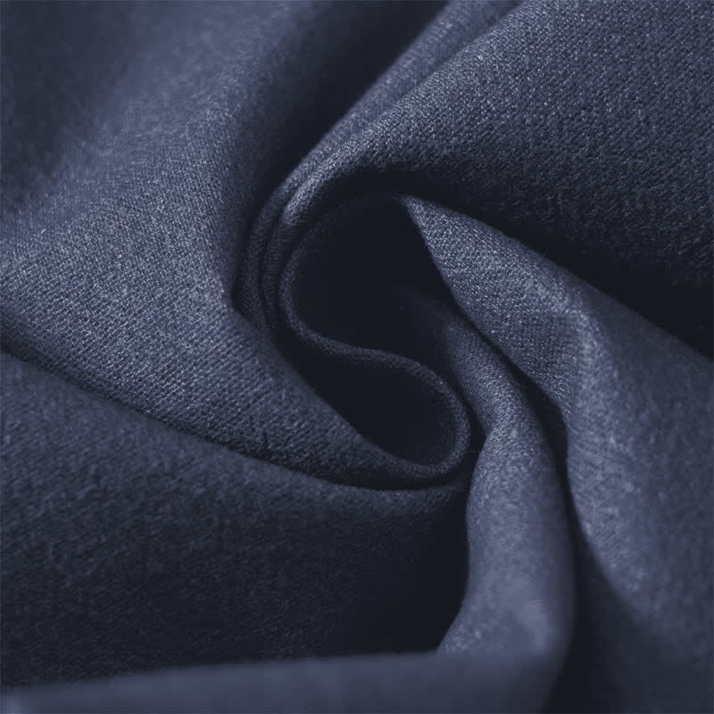 Buddha Stones 純綿素材、神聖な蓮の花柄、オム模様、ドローストリング付き、ポケット付きメンズテーパードパンツ - image 6