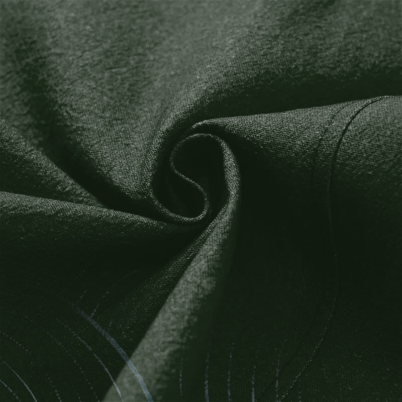Buddha Stones コットンリップルサークル柄オープンフロントメンズ着物 - image 5