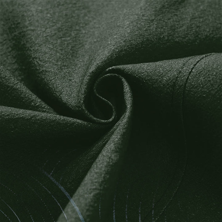 Buddha Stones コットンリップルサークル柄オープンフロントメンズ着物 - image 5