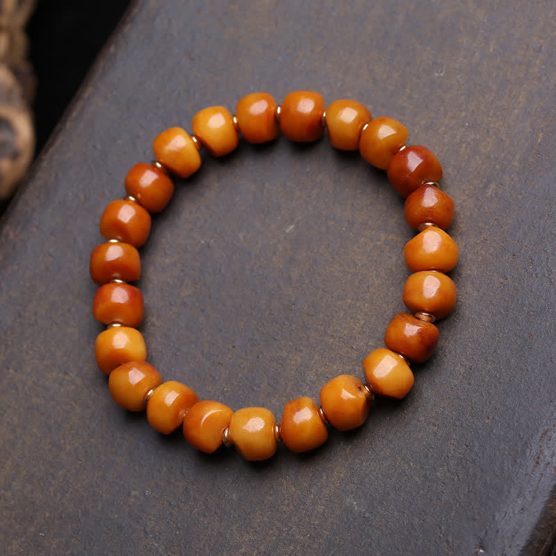 Buddha Stones ボーンビーズ 死体の森の主 力と守護ブレスレット - シンプルなビーズ - 10×7mm - image 4
