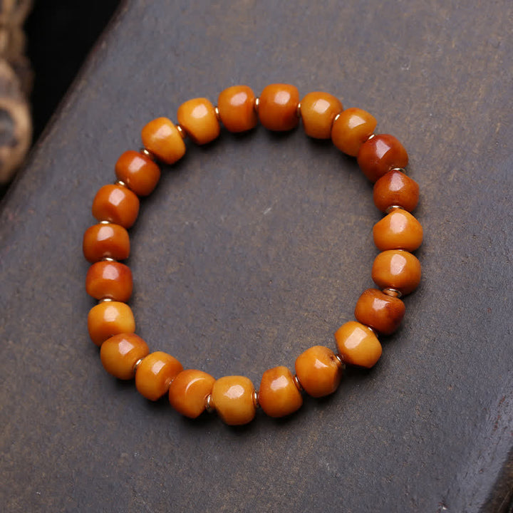 Buddha Stones ボーンビーズ 死体の森の主 力と守護ブレスレット - シンプルなビーズ - 10×7mm - image 4
