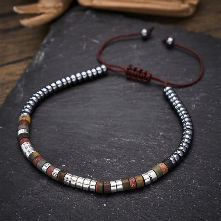 Buddha Stones ヘマタイトの強力なビーズブレスレット - image 1