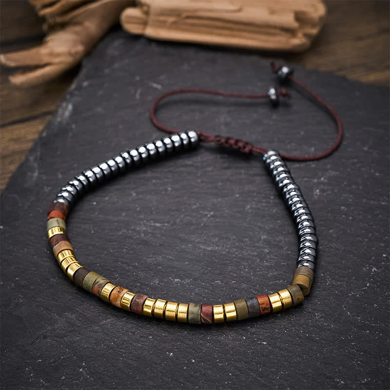 Buddha Stones ヘマタイトの強力なビーズブレスレット - image 9
