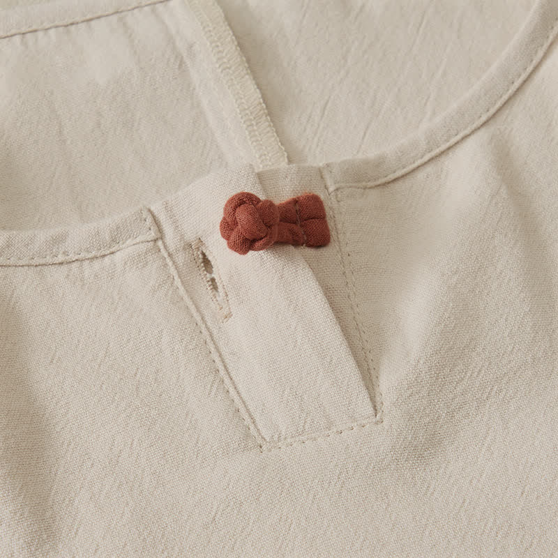 Buddha Stones 春秋カジュアルシンプル無地クルーネックデザインコットンレディース長袖Tシャツ - image 4
