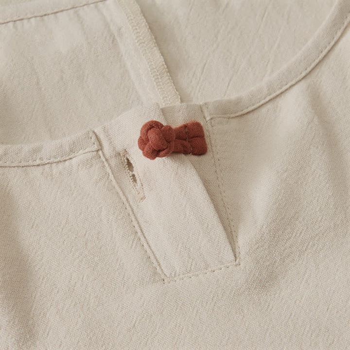 Buddha Stones 春秋カジュアルシンプル無地クルーネックデザインコットンレディース長袖Tシャツ - image 4