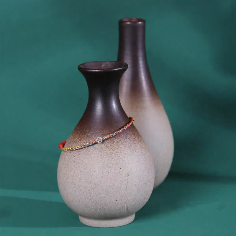 Buddha Stones 925スターリングシルバー製カラフル編み込み幸運繁栄ブレスレット - image 3
