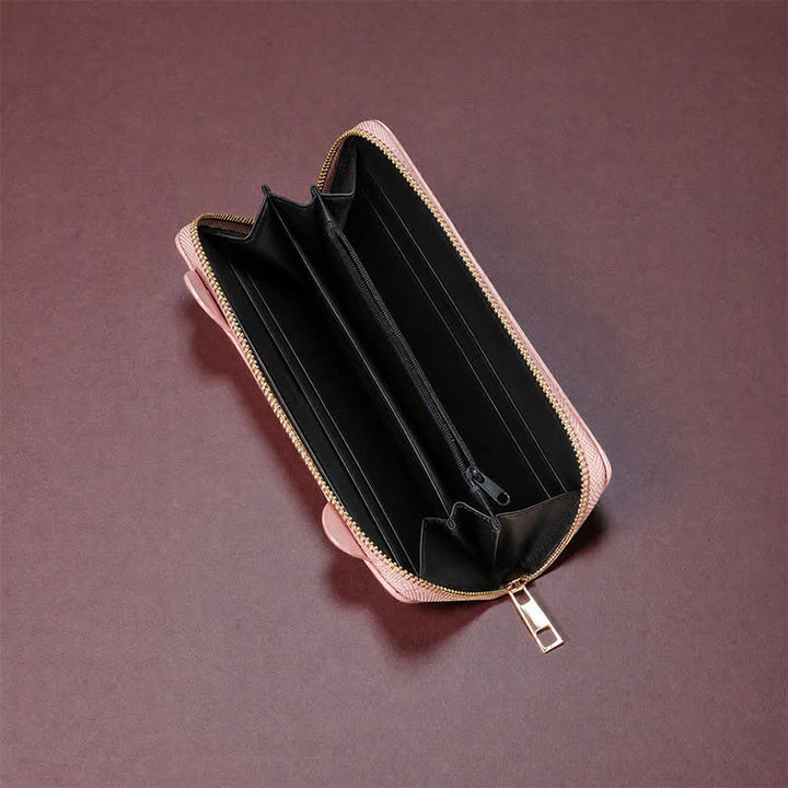 Buddha Stones PUレザー製 スウィートキティ ロングジップアラウンド財布 - image 3