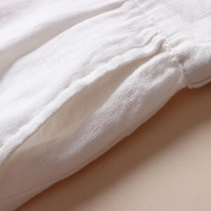 Buddha Stones通勤用無地7-8丈レディースワイドレッグパンツ（ポケット付き） - image 10