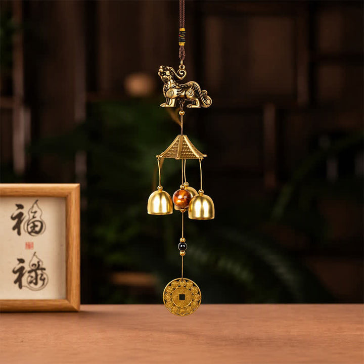Buddha Stones 貔貅八卦瓢箪貨幣富の鐘とチャイム - image 5