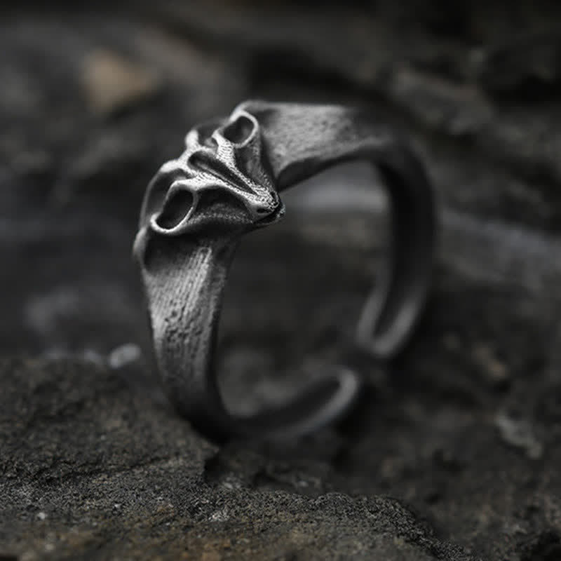 Buddha Stones 未年 999スターリングシルバー 縁起の良い羊の保護 オープンリング - 約17.6～19.8mm（US7～US10） - image 0