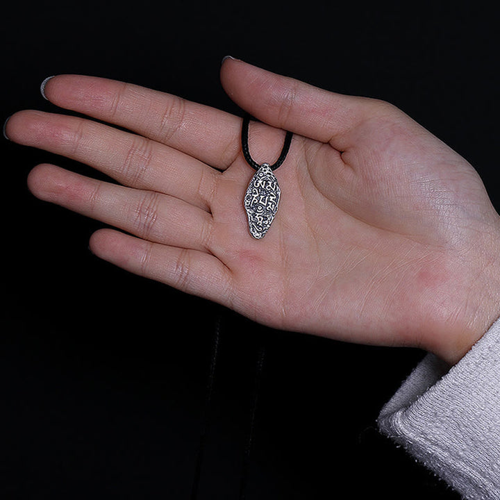 Buddha Stonesチベット 925 スターリングシルバーオーム・マニ・パドメ・フムドルジェヴァジュラ 彫刻 強さ ネックレス ペンダント - image 13