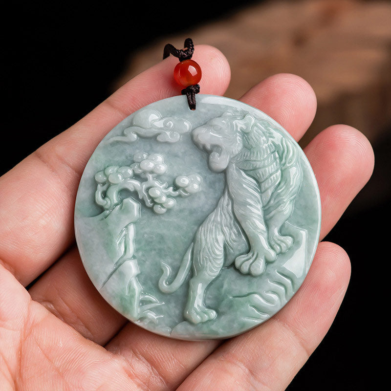 Buddha Stones十二支 虎 翡翠 守護 ネックレス 紐 ペンダント - image 5