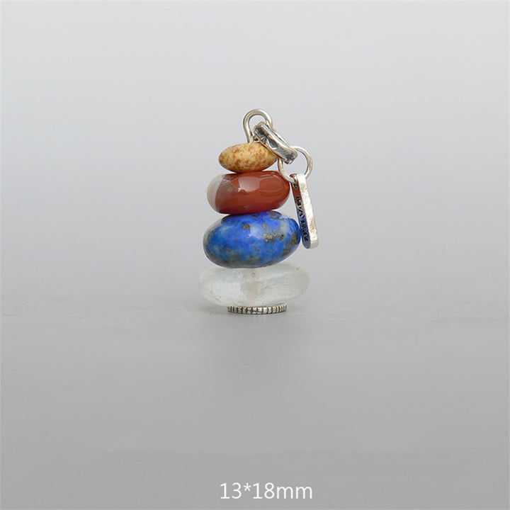 Buddha Stones禅ケアン ラブラドライト 各種クリスタル 落ち着いたペンダントネックレス
