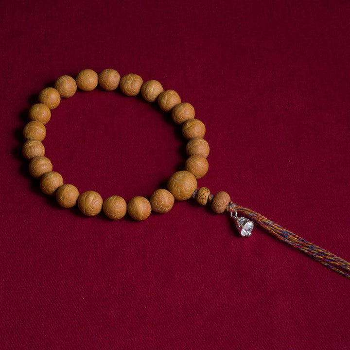 Buddha Stones菩提樹 幸運 縁起物Malaタッセル ポケットMala