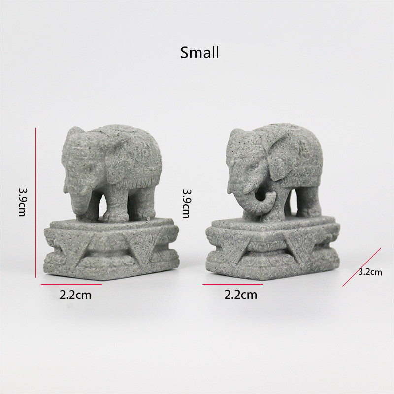 Buddha Stones獅子 福福犬 象 魔除け 祝福 室内装飾 - image 14