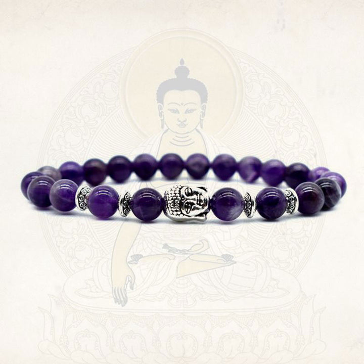 Buddha Stonesアメジストラブヒーリングブレスレット