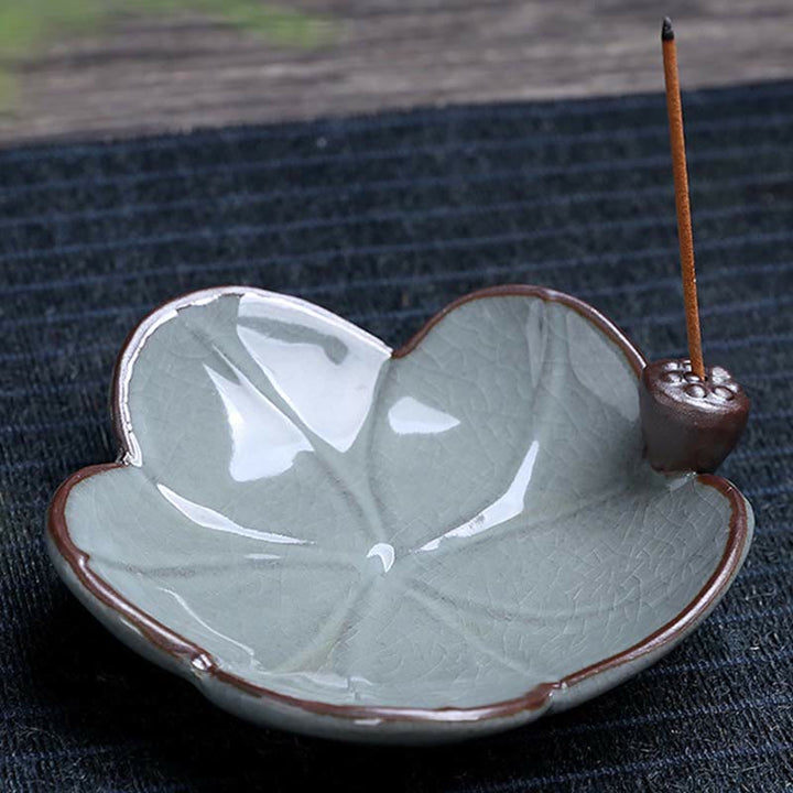 蓮の花のスクエアセラミックスピリチュアル逆流香炉