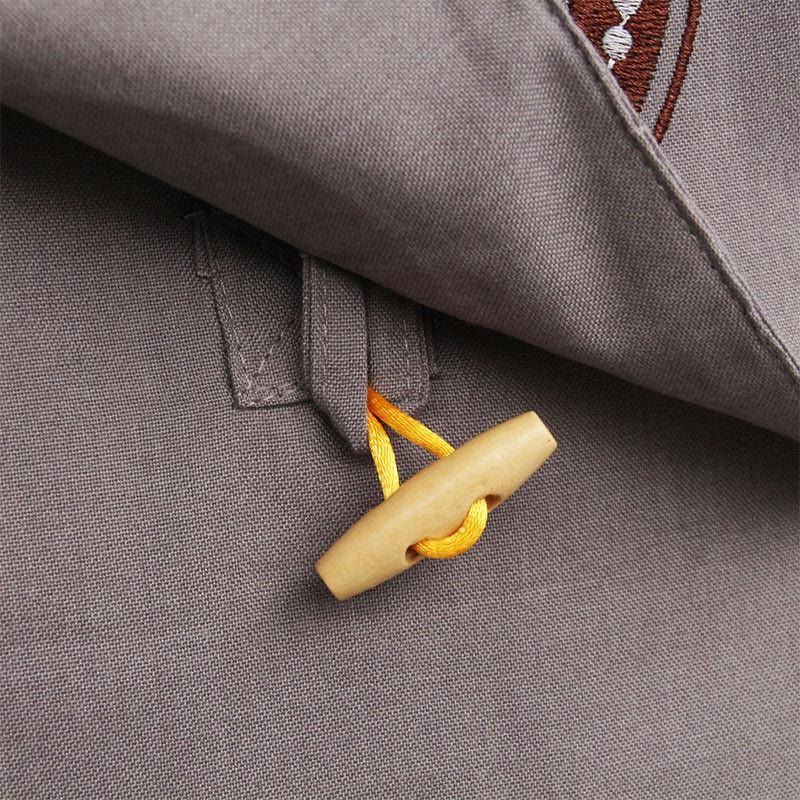 ロータス刺繍入りスピリチュアルマインドプラクティスコットンショルダーバッグクロスボディバッグ