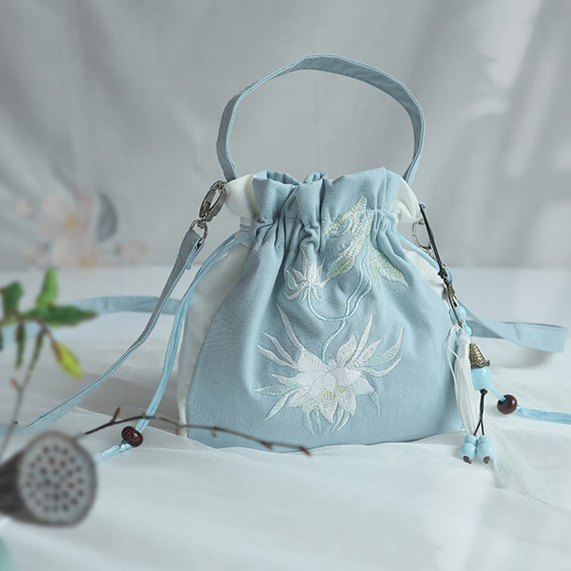 Buddha Stonesハンドメイド刺繍花キャンバストートショルダーバッグハンドバッグ - image 47
