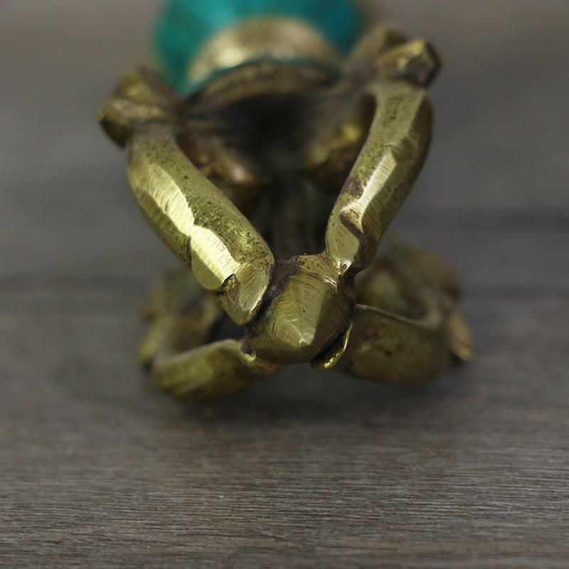 Buddha Stonesチベット五本爪 金剛杵 ドルジェ 手作り ネパール スピリチュアルパワー 銅製装飾 - image 4