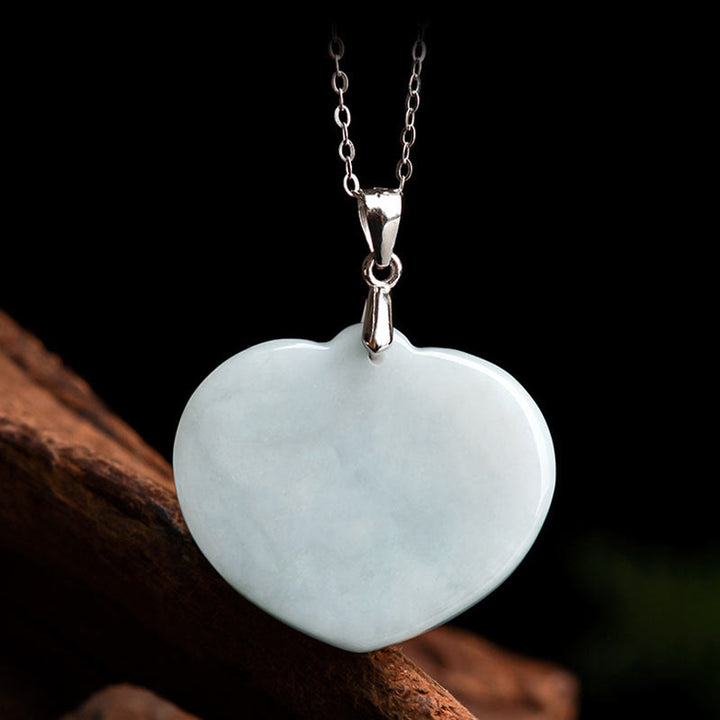 Buddha Stones笑う仏 白翡翠 幸運の良縁祈願チタン鋼チェーンネックレスペンダント - image 6