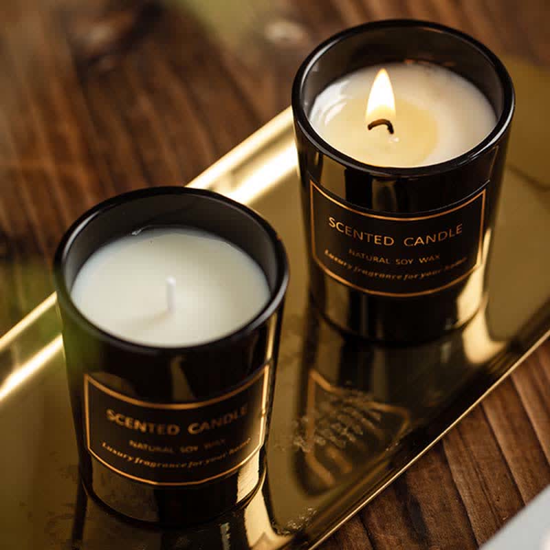 ブルーベルペアフリージアの香りの瞑想と祈りの香りのアロマセラピーソイワックスキャンドル - image 13