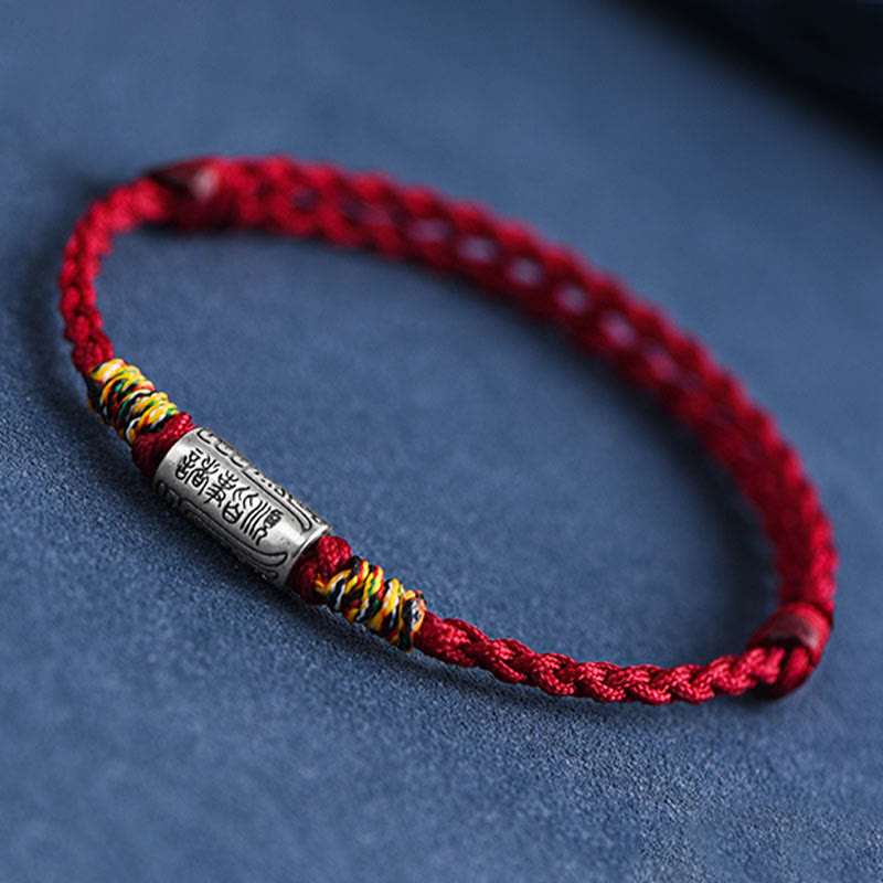 Buddha Stones手作り 925スターリングシルバー 万事うまくいくデザイン 保護力 強度 ブレスレット アンクレット