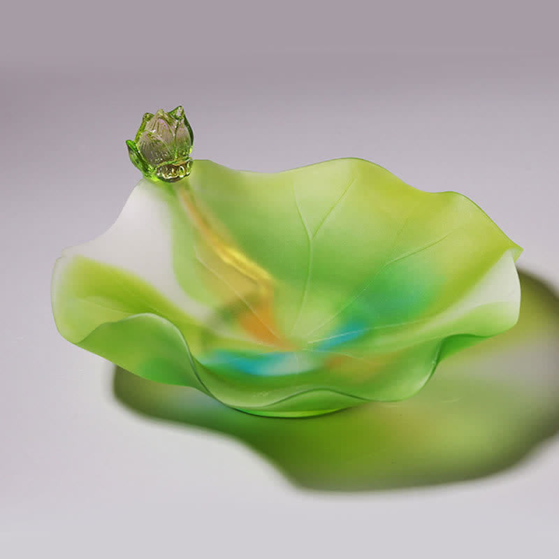 風水蓮手作りLiuliクリスタルアートピースホームオフィスの装飾品 - image 6