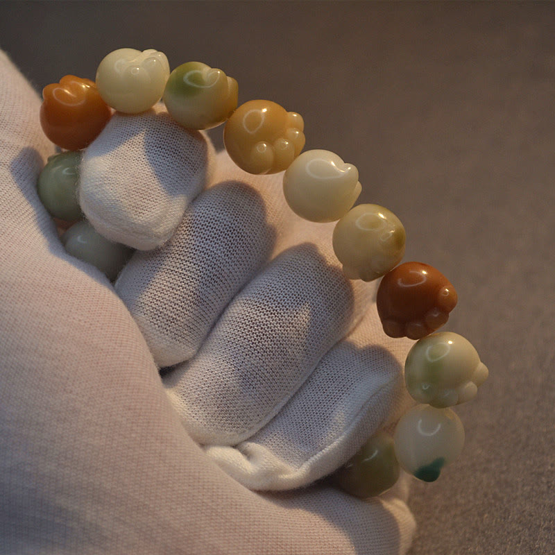 Buddha Stones多層菩提樹 かわいい猫の足跡 穏やかなハーモニーブレスレット - image 8