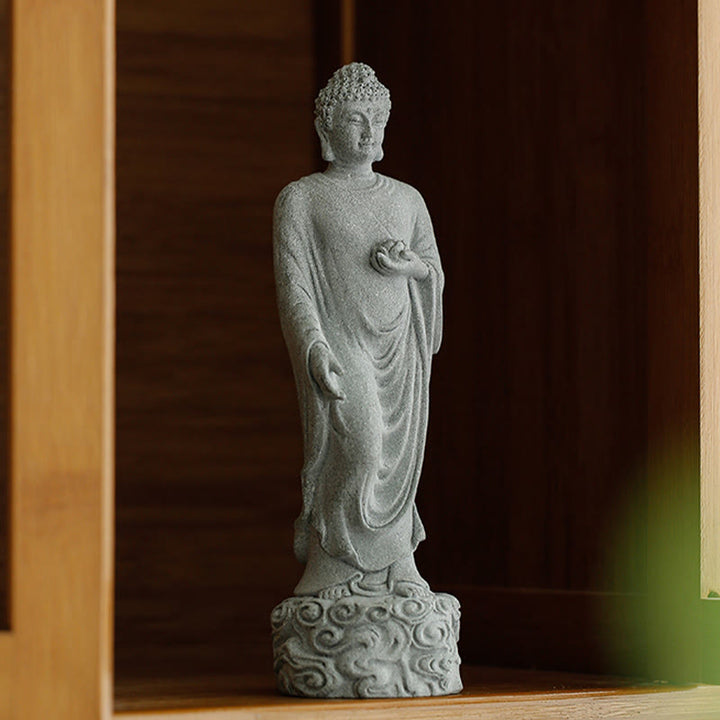 Buddha Stones瞑想仏縁起の良い雲デザイン静寂ホームデコレーション