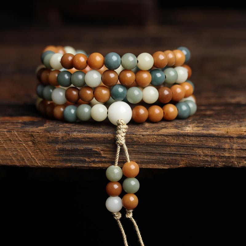 Buddha Stonesの種Mala調和の知恵ブレスレット