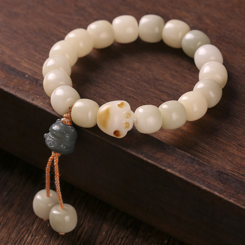 Buddha Stones招き猫 菩提樹 猫の足跡 平和ブレスレット - image 3