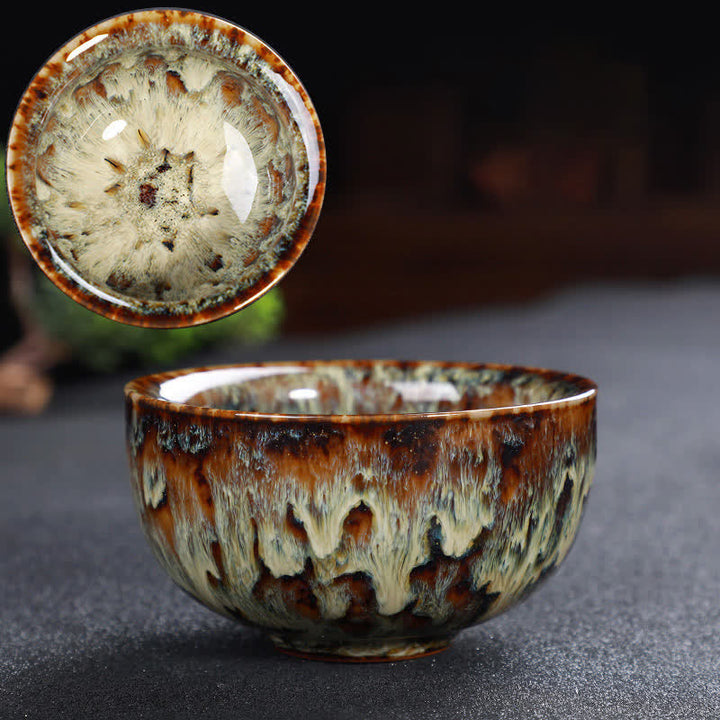 Buddha Stonesカラフル セラミック ティーカップ ホームオフィス ティーカップ - 小麦 - image 85