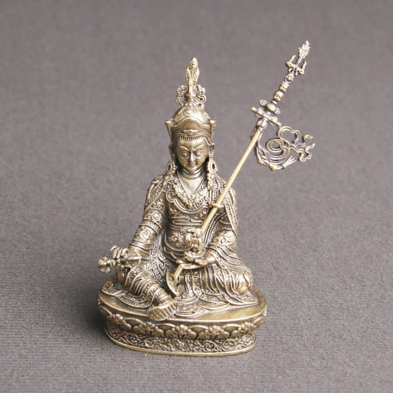 パドマサンバヴァ仏像 静寂の銅像 装飾 寺院装飾 - image 3