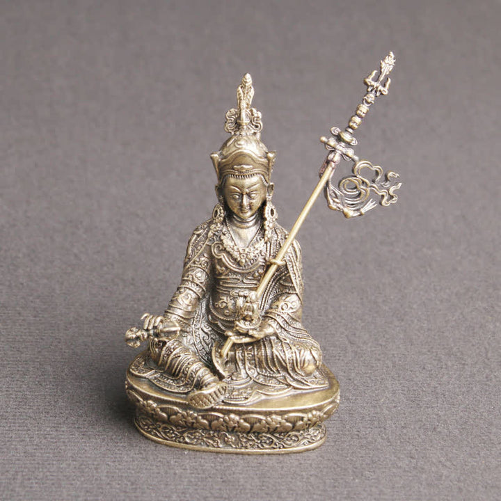 パドマサンバヴァ仏像 静寂の銅像 装飾 寺院装飾 - image 3