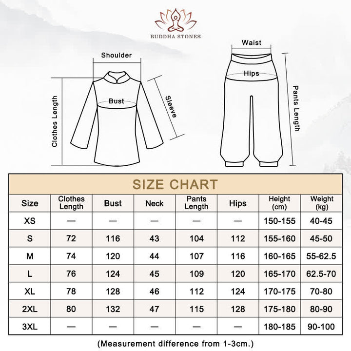 Buddha Stones太極拳 気功 瞑想 祈り スピリチュアル 禅 練習 ユニセックス コットン リネン 服 セット - image 26