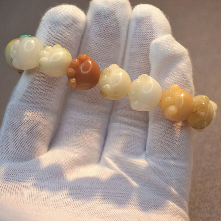 Buddha Stones多層菩提樹 かわいい猫の足跡 穏やかなハーモニーブレスレット - image 10