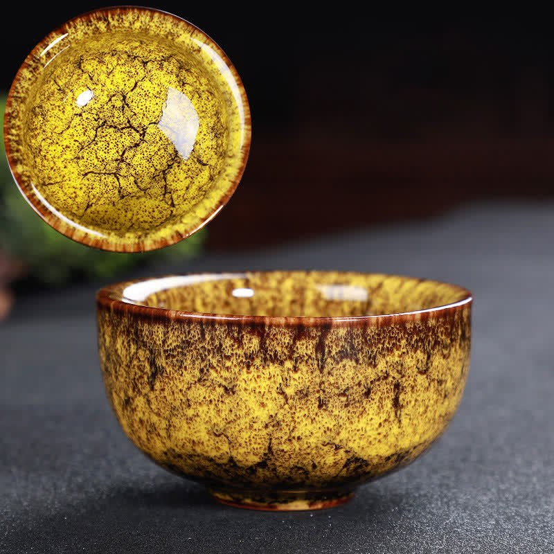 Buddha Stonesカラフル セラミック ティーカップ ホームオフィス ティーカップ - 金 - image 81