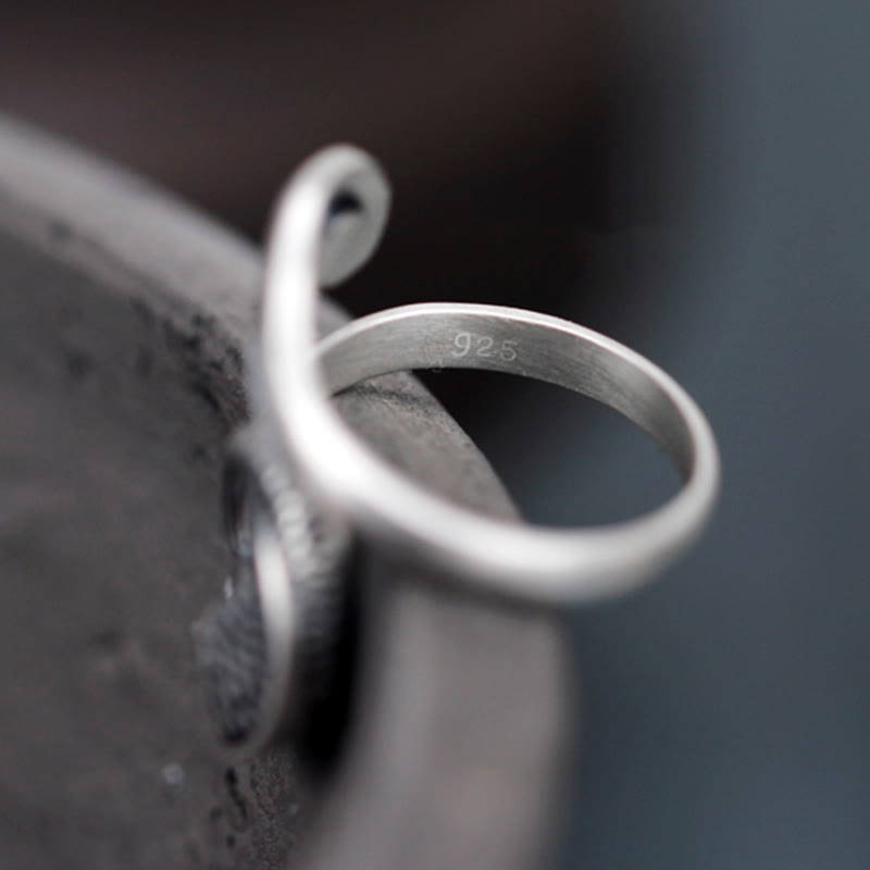 Buddha Stones925 スターリングシルバー 鯉 水の波紋 幸運 富の指輪 - image 3