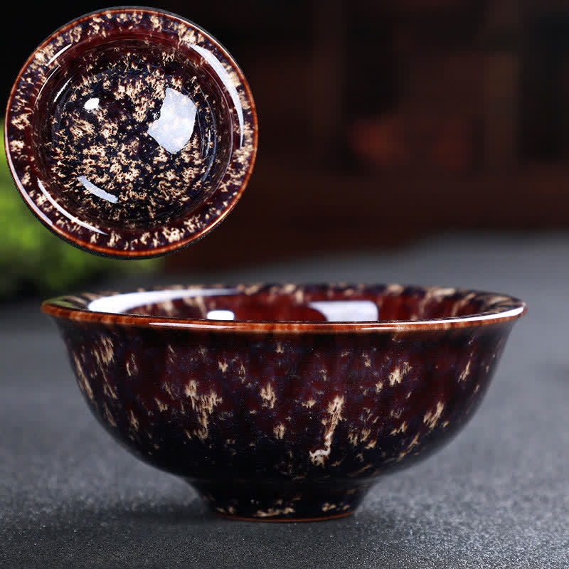 Buddha Stonesカラフル セラミック ティーカップ ホームオフィス ティーカップ - ダークレッド - image 63